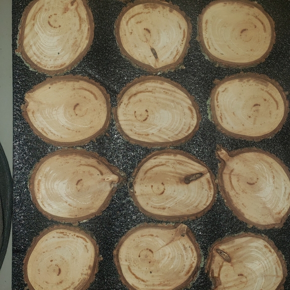 Wood ornaments Laser engraved monogramming for home Decor. - Picture 4 of 9